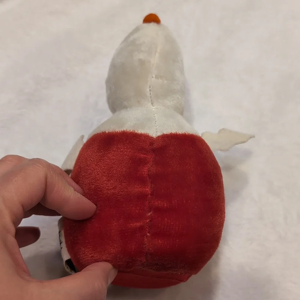 Knickerbocker Rubber Face Baby Doll Plush Musical Chime Roly Poly Vintage Toy